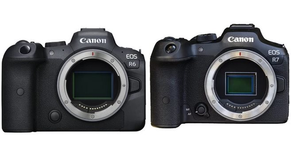 So sánh kích thước cảm biến APS-C so với Full-Frame, minh họa sự khác biệt về diện tích thu sáng.