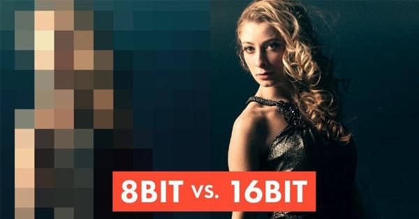 Cấu tạo ảnh màu 24 bit với 8 bit cho mỗi kênh màu RGB.